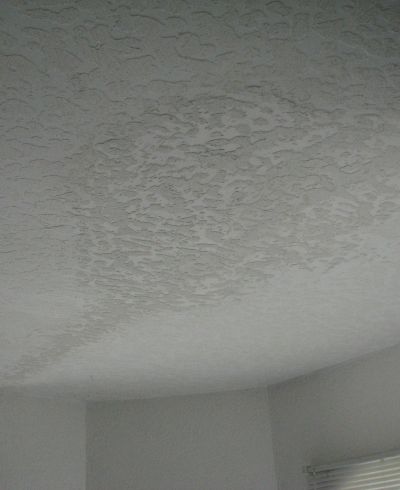 Skip Trowel Ceiling Tape joint Repair- After (unpainted)