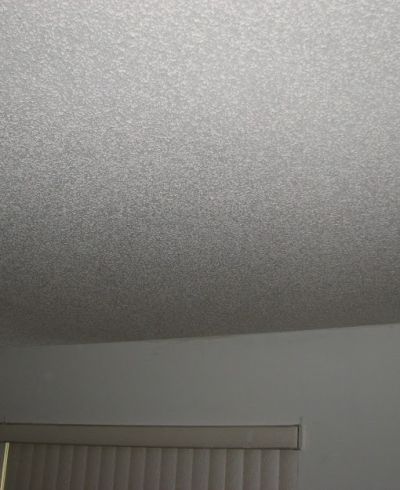 Water Damaged Popcorn Ceiling-After