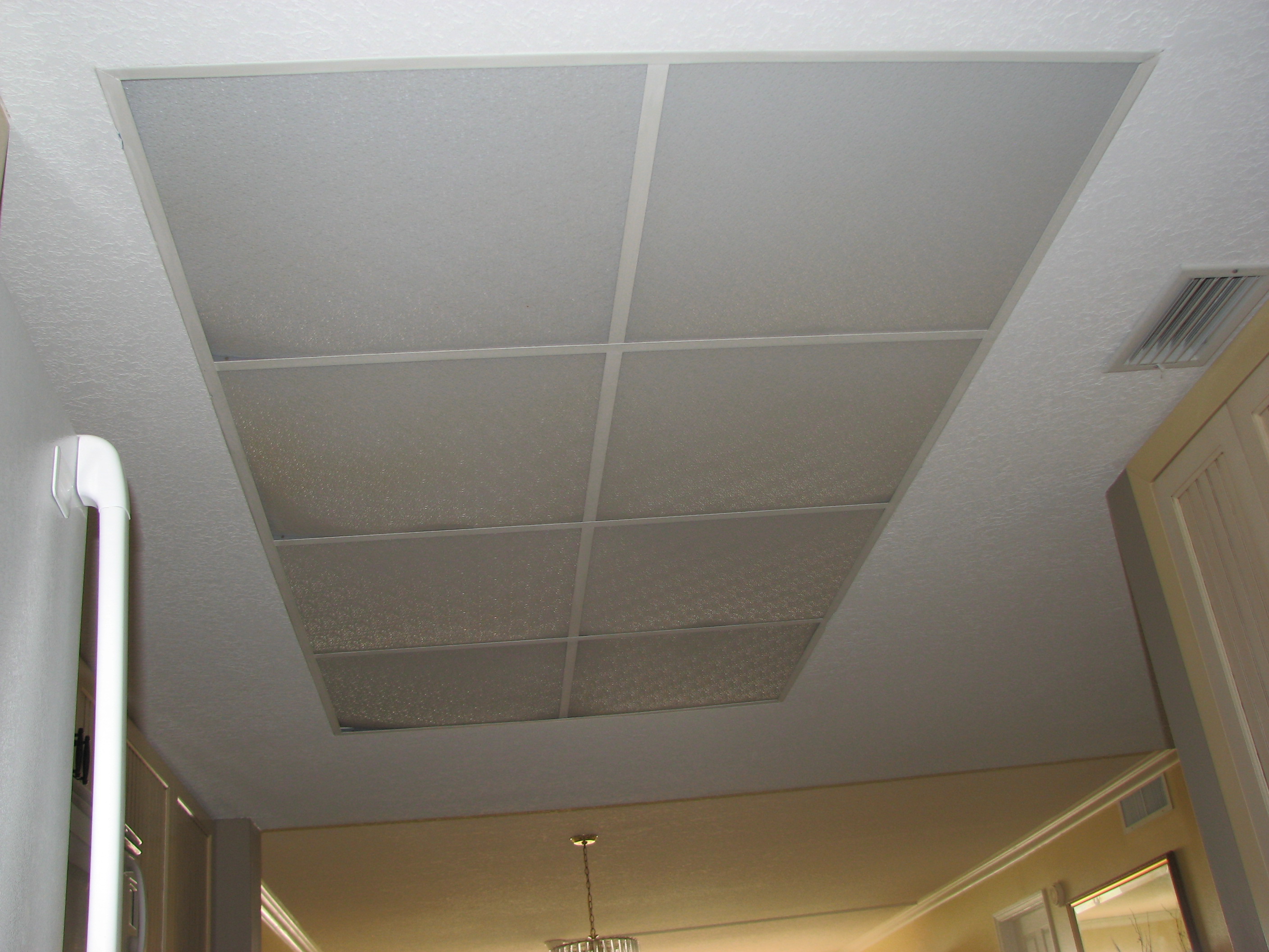 drop ceiling kitchen lighting