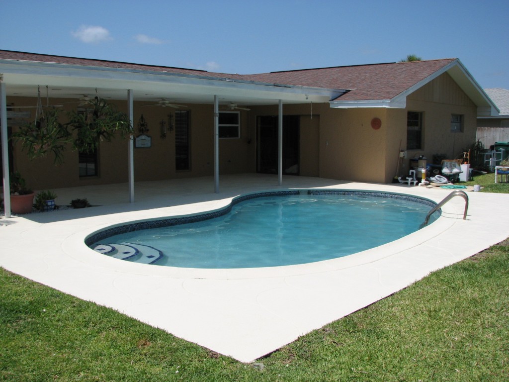 Indialantic Pool Deck Repair and Painting- After photo: 