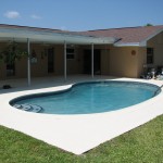 Viera Pool Deck Repair and Painting- After photo: