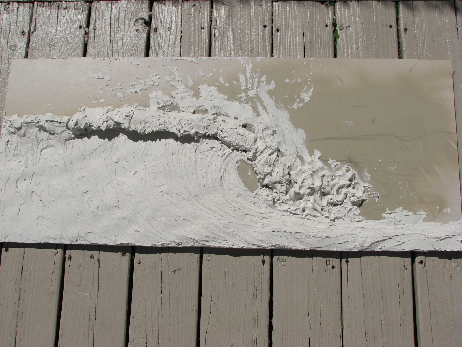 Wave Sculpture-Drywall Art
