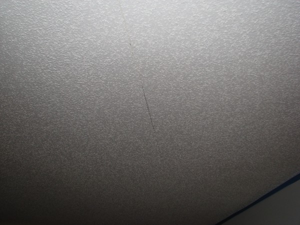 Popcorn Ceiling Crack Repair Indialantic Before Photo