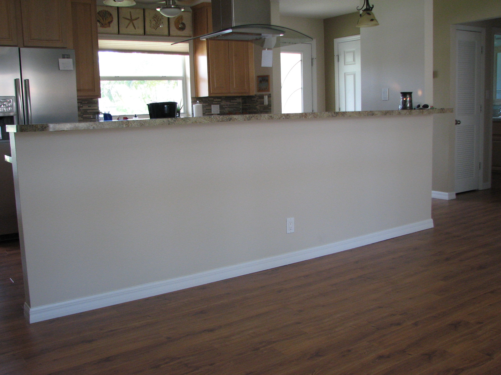 Before Photo: Wainscoting - Beadboard Install- Interior Painting- Cocoa Beach Fl