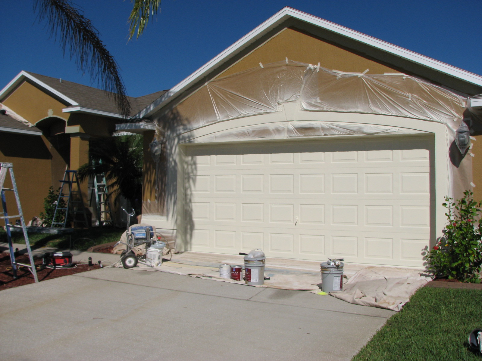 Melbourne Garage Door Spray Painted