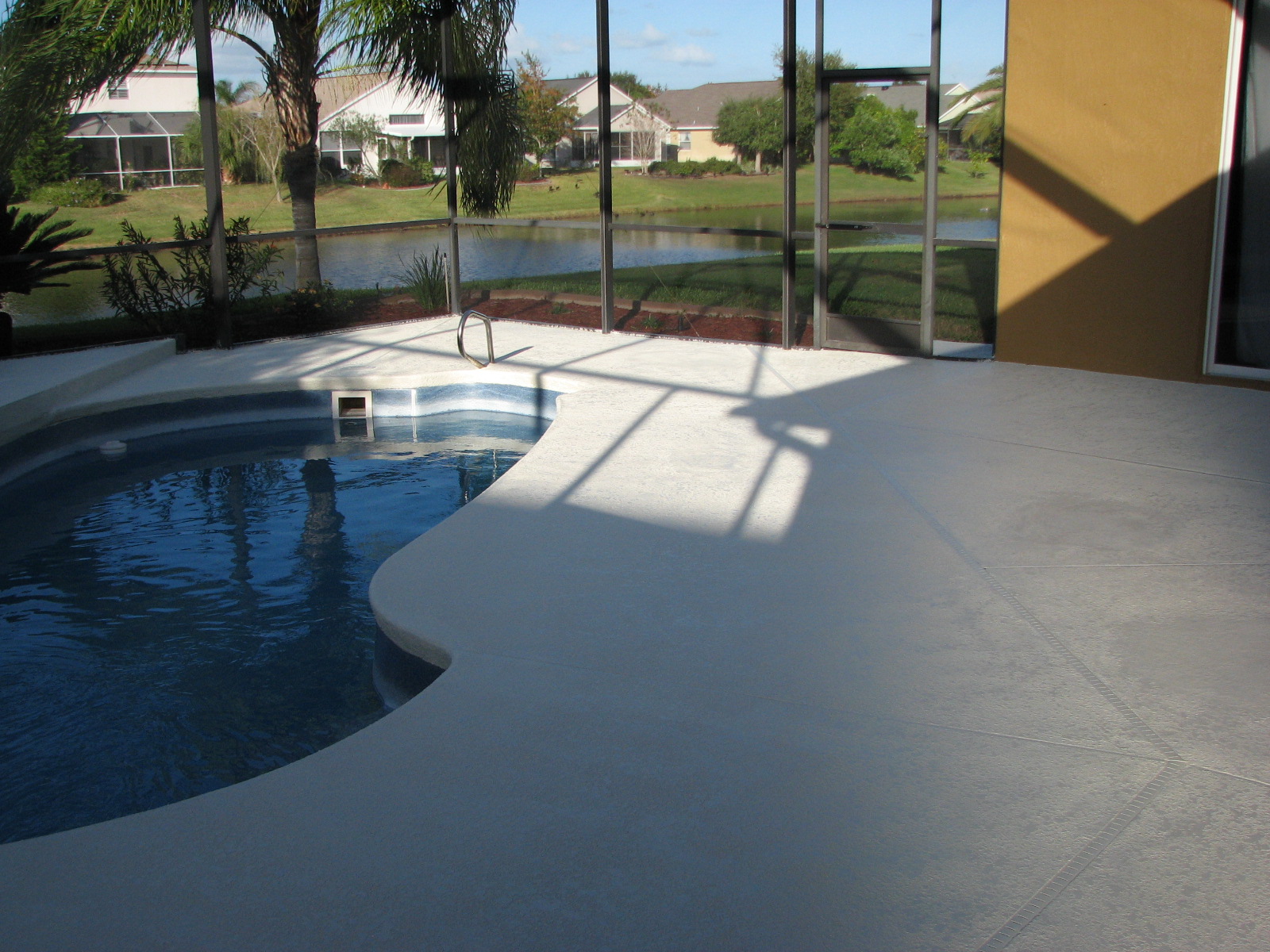 Pool Deck and Lanai- First coated