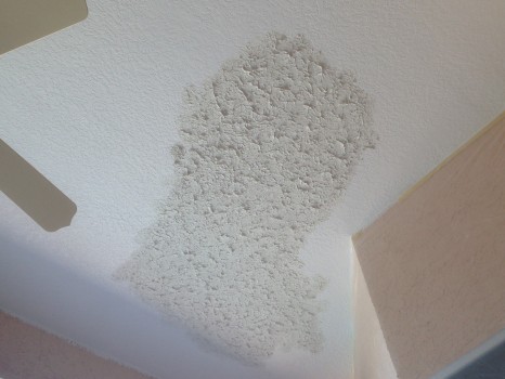 ceiling knockdown repair texture sponge match patch texturing textured down rockledge popcorn knocked lanai painting california knock while diy bubbling