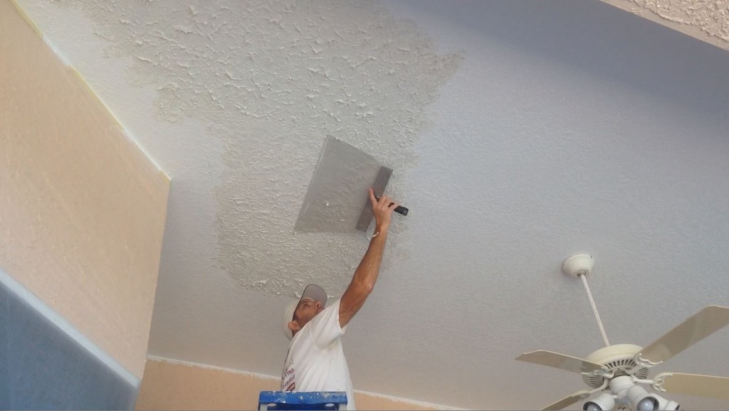 Popcorn Ceiling Texture Sponge for small ceiling repair blending. 