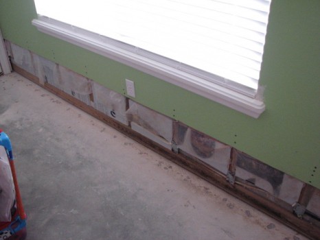 Water damage - Drywall cutout - Bedroom-1