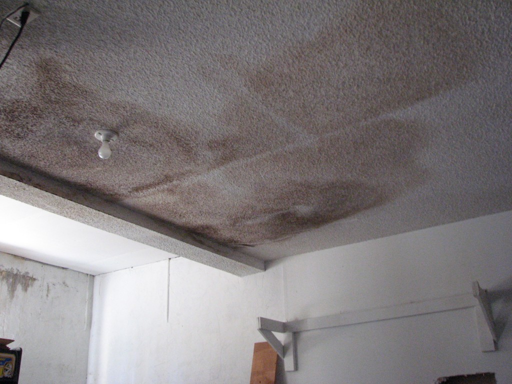 Melbourne Beach water stained popcorn ceiling
