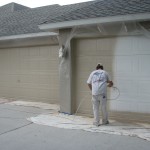 Garage door painting