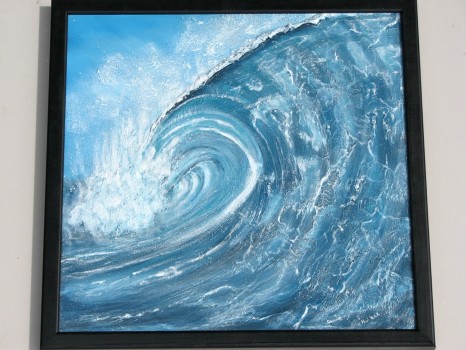 "Cloudbreak"- Textured Surf Art Painting