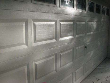 Garage Door Painted-Two Coats