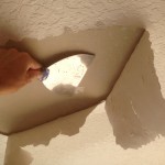Knockdown textured ceiling bubbling while painting lanai in Rockledge, Fl.