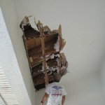 Roof leak caused major water damage to this ceiling in Suntree, Fl