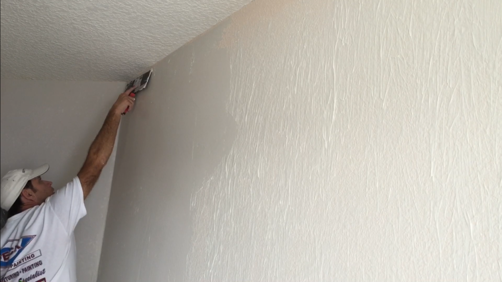How To Skim Coat Using The Paint Roller Trick - Use Drywall Mud For Texture